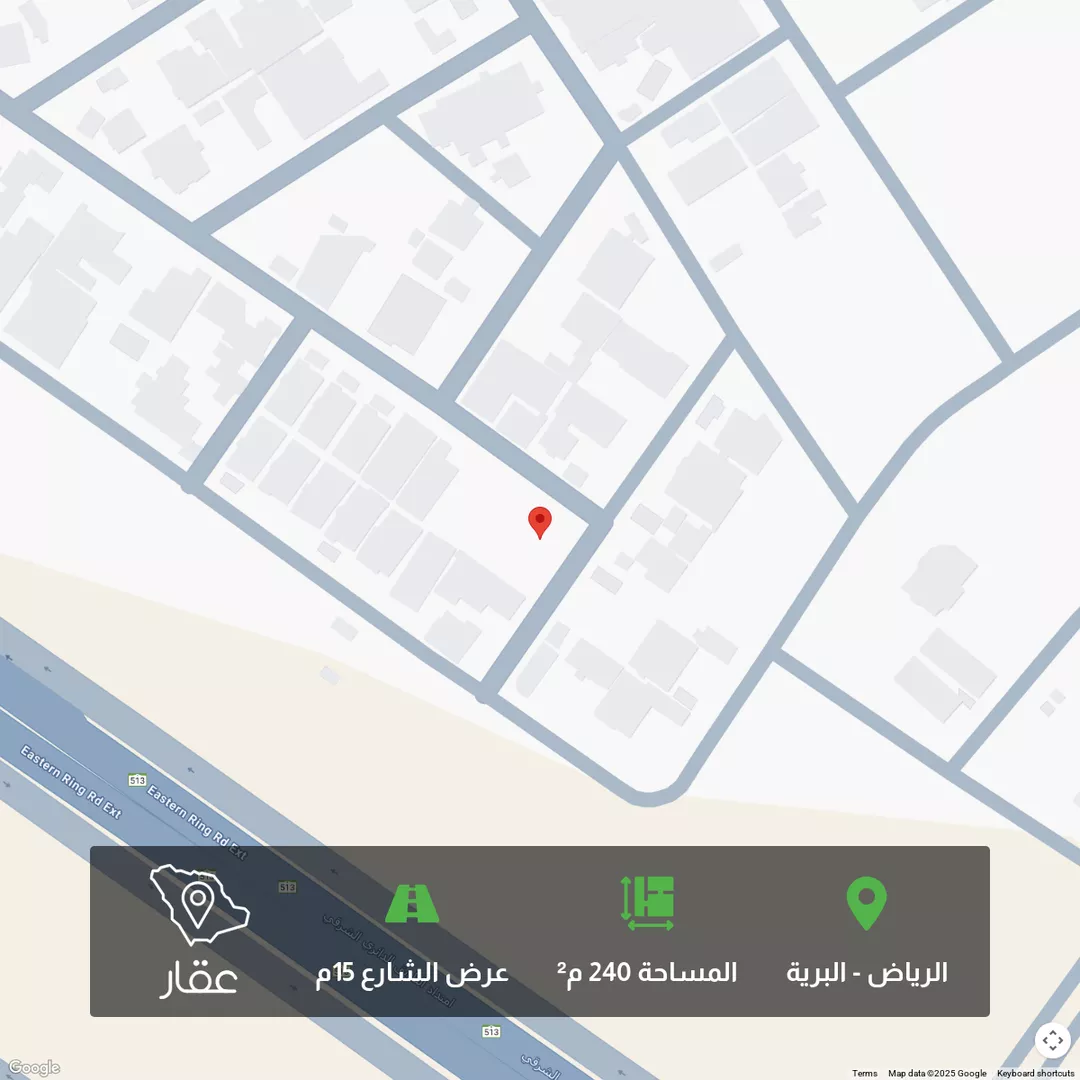 أرض للبيع في شارع الخزيمي, حي البرية, مدينة الرياض, منطقة الرياض 1 صورة