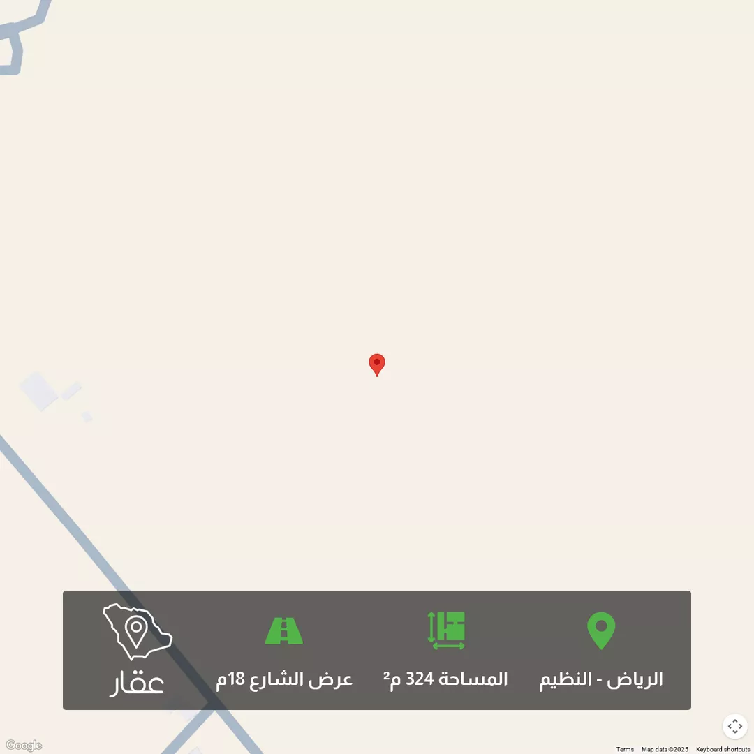 أرض للبيع في شارع علي حسن الصيرفي, حي النظيم, مدينة الرياض, منطقة الرياض 1 صورة