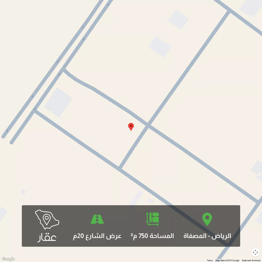 أرض للبيع في شارع احمد الرملي, حي المصفاة, مدينة الرياض, منطقة الرياض 1 صورة