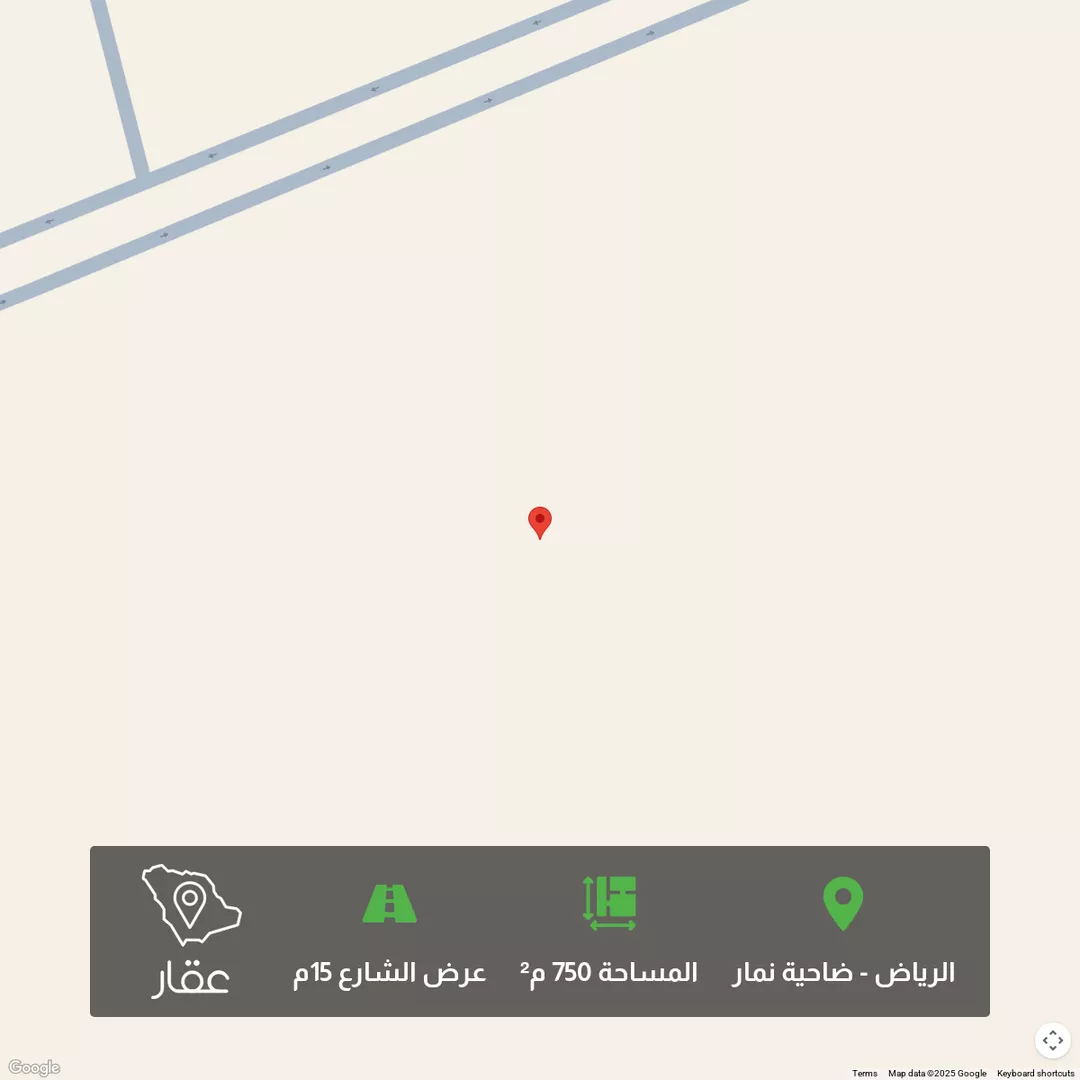 أرض للبيع في شارع حمادة, حي ضاحية نمار, الرياض 1 صورة