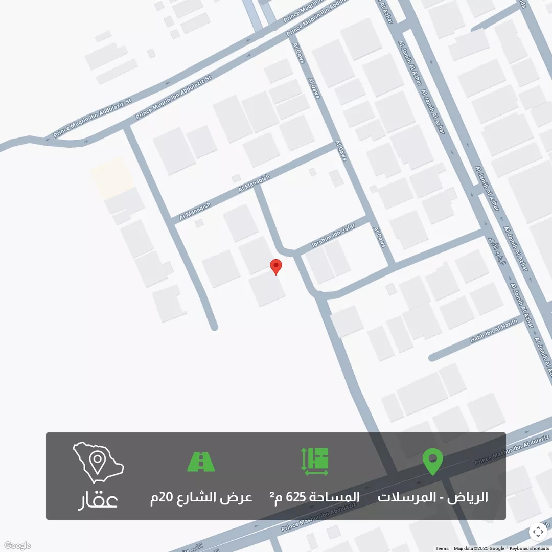 أرض للبيع في شارع الوجه الكبير, حي المرسلات, مدينة الرياض, منطقة الرياض 1 صورة