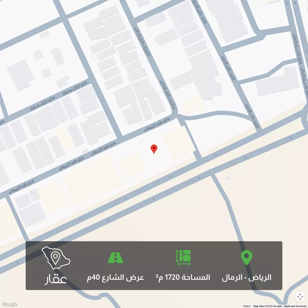 أرض للبيع في شارع خالد بن زيد, حي الرمال, مدينة الرياض, منطقة الرياض 1 صورة