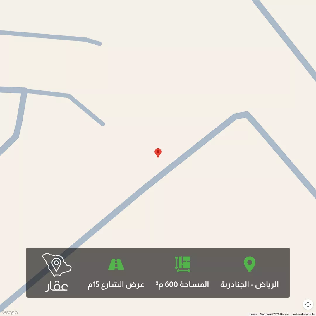 أرض للبيع في حي الجنادرية, مدينة الرياض, منطقة الرياض 1 صورة