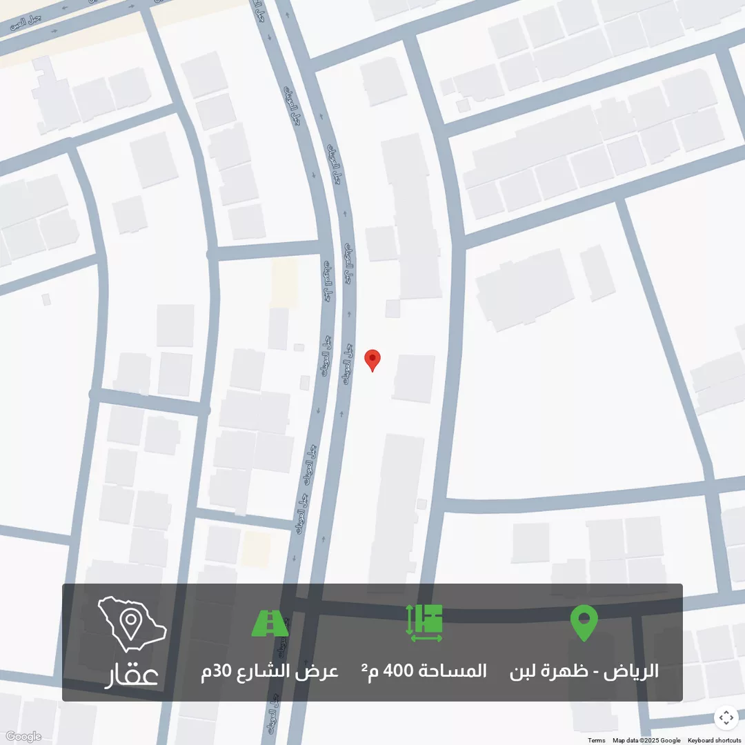 أرض للبيع في شارع جبل العوينات, حي ظهرة لبن, مدينة الرياض, منطقة الرياض 1 صورة