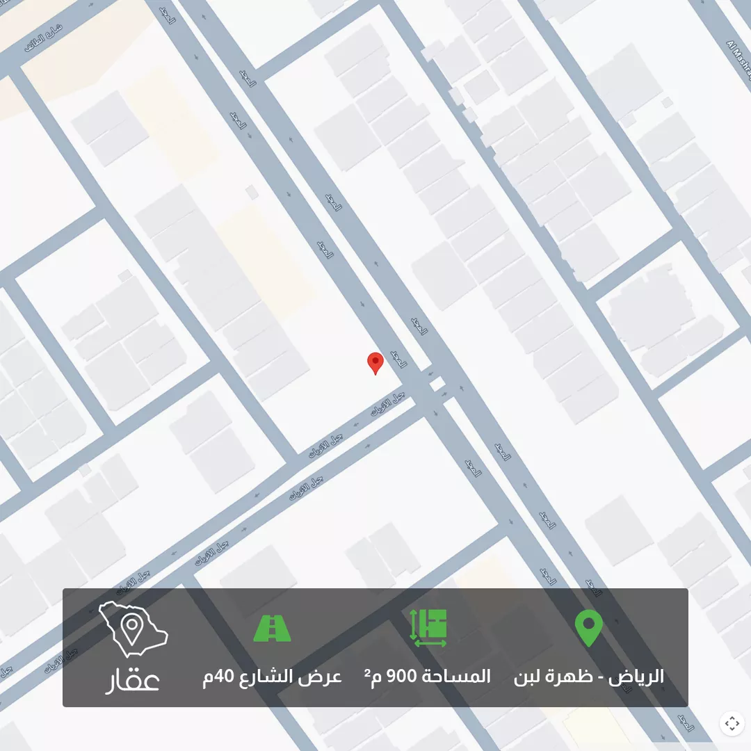أرض للبيع في شارع المجد, حي ظهرة لبن, الرياض 1 صورة