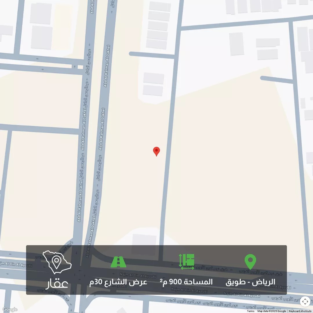 أرض للبيع في شارع أحمد بن عمر الخصاف, حي طويق, مدينة الرياض, منطقة الرياض 1 صورة