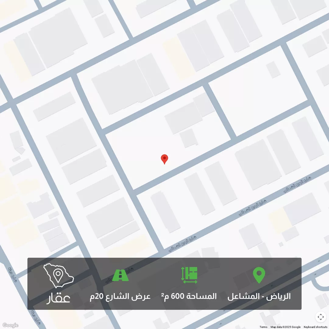أرض للبيع في شارع البيريه, حي المشاعل, مدينة الرياض, منطقة الرياض 1 صورة