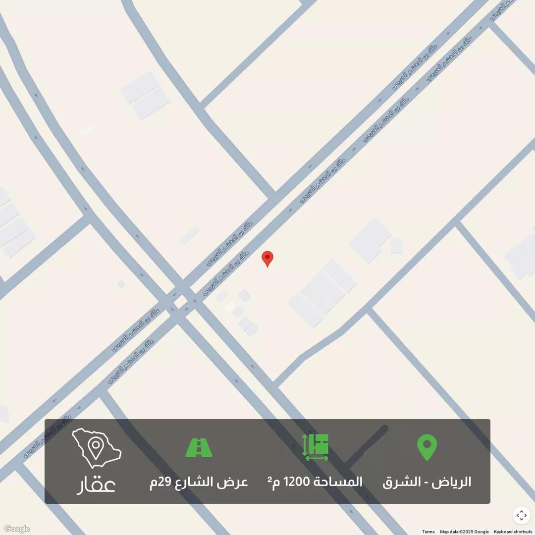 أرض للبيع في شارع مالك بن الدخشم الخزرجي, حي البيان, مدينة الرياض, منطقة الرياض 1 صورة