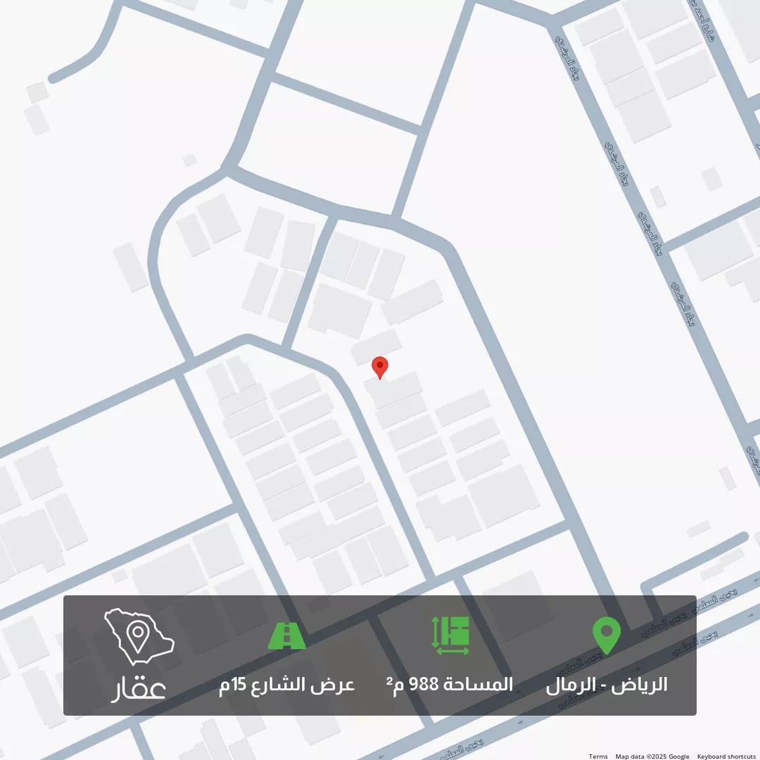 أرض للبيع في شارع العجمه, حي الرمال, مدينة الرياض, منطقة الرياض 1 صورة