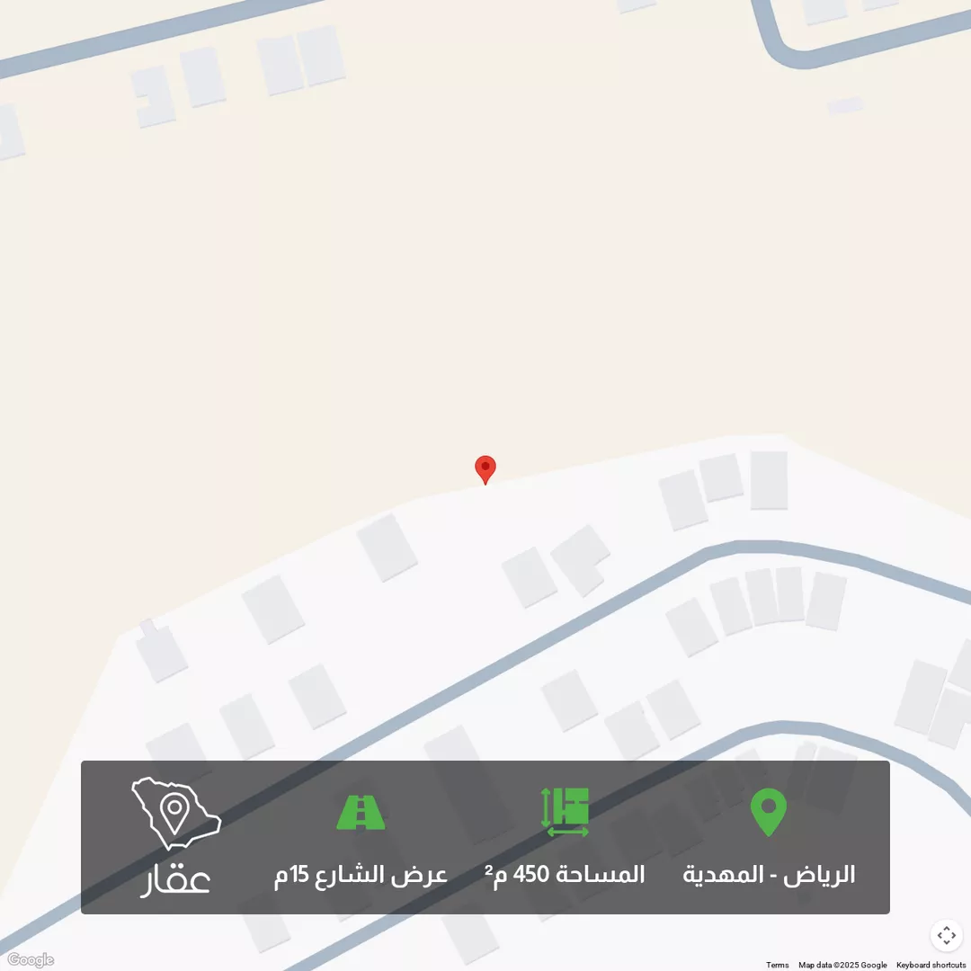 أرض للبيع في شارع أحمد الهواري, حي المهدية, مدينة الرياض, منطقة الرياض 1 صورة