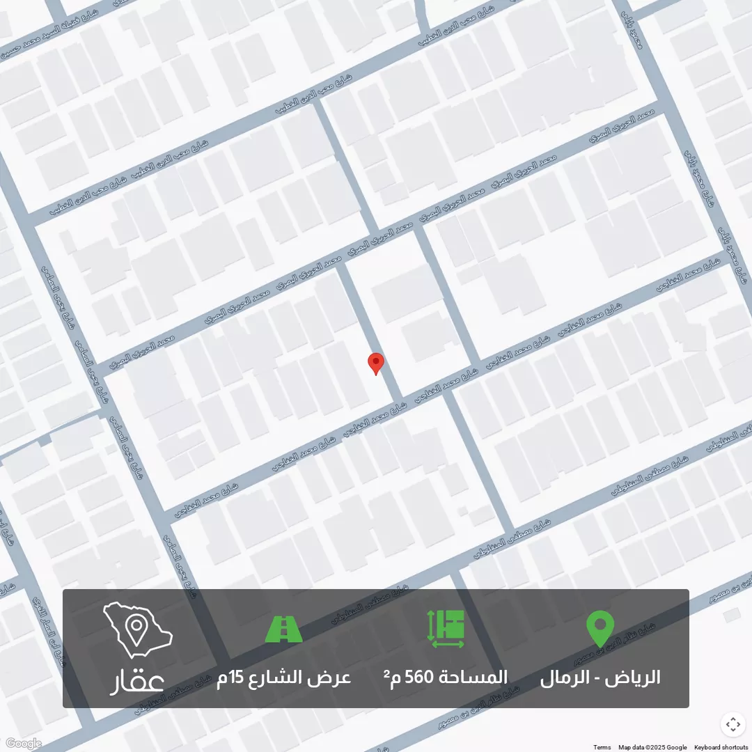 أرض للبيع في شارع محمد الخفاجي, حي الرمال, مدينة الرياض, منطقة الرياض 1 صورة