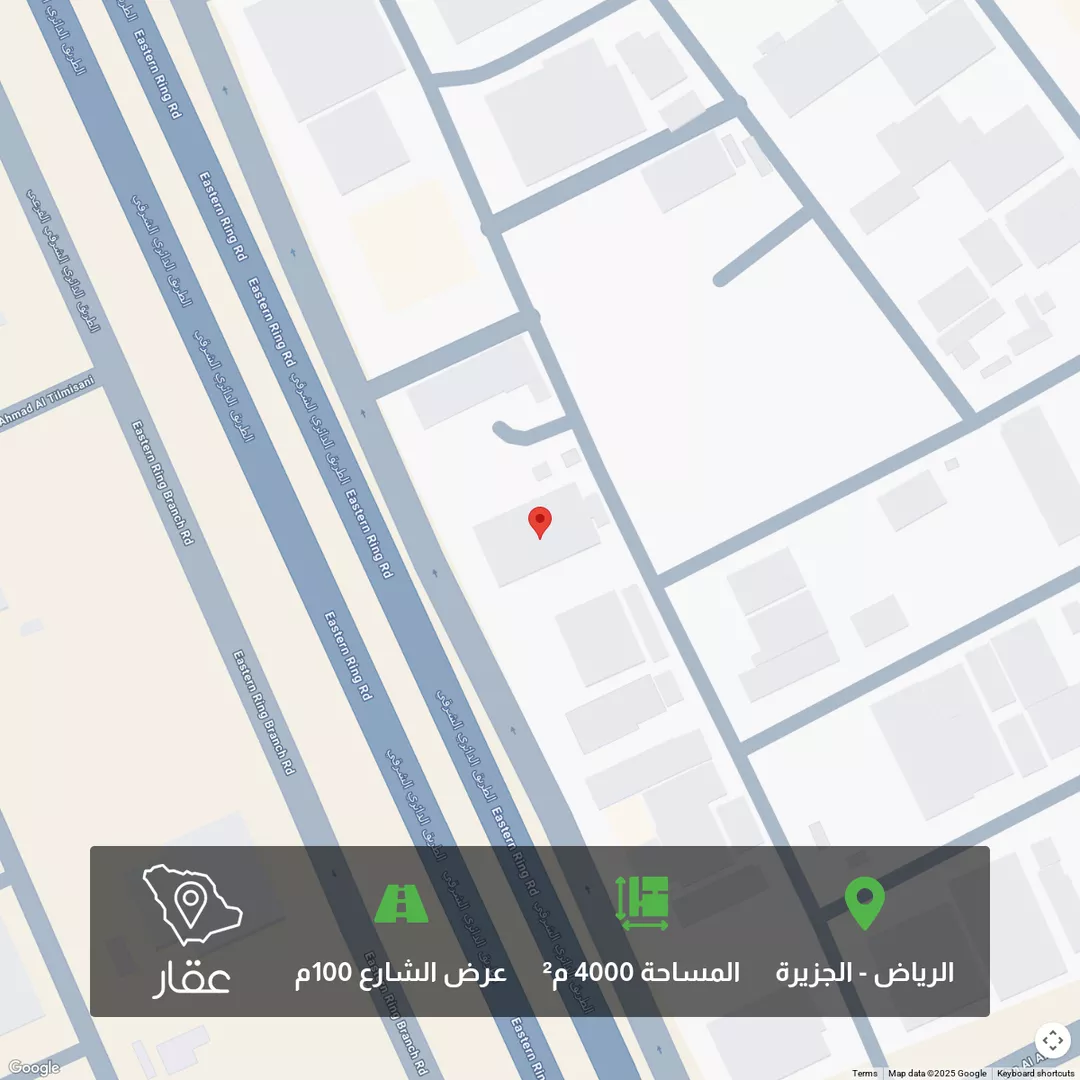 أرض للبيع في شارع الدائري الشرقي الفرعي, حي الجزيرة, مدينة الرياض, منطقة الرياض 1 صورة