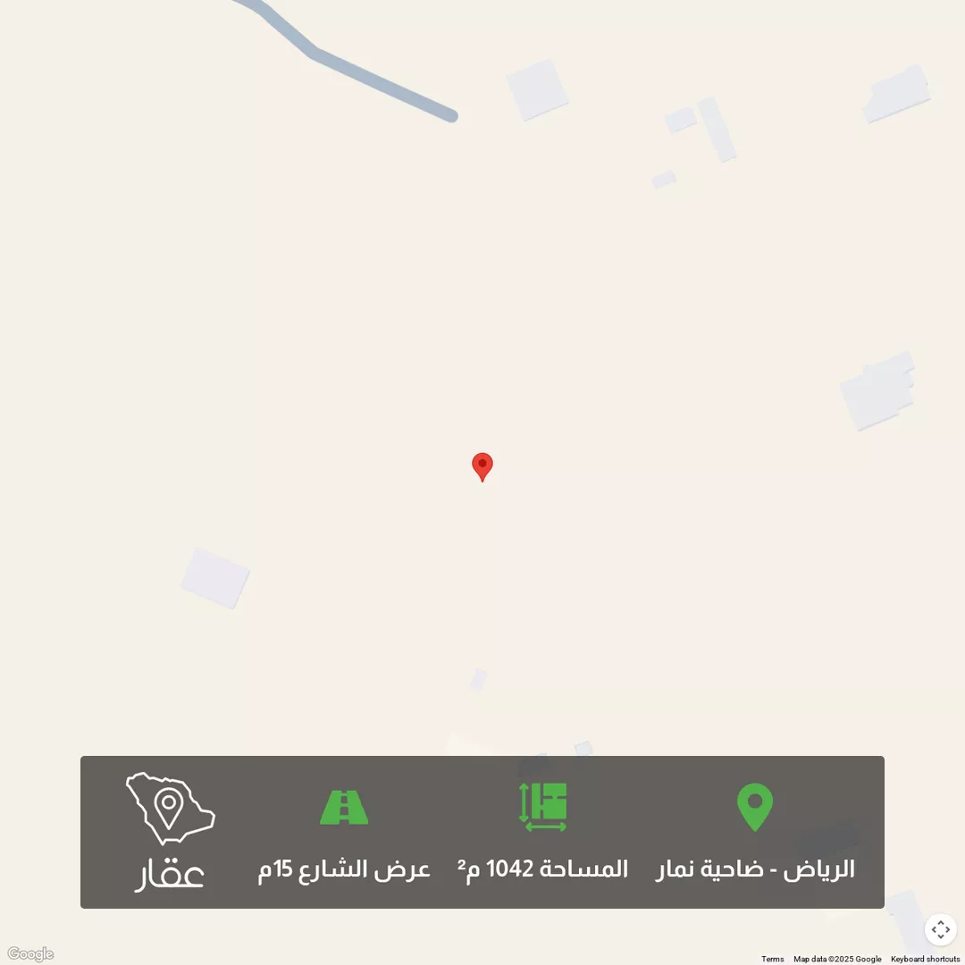 أرض للبيع في شارع شارع, حي ضاحية نمار, مدينة الرياض, منطقة الرياض 1 صورة