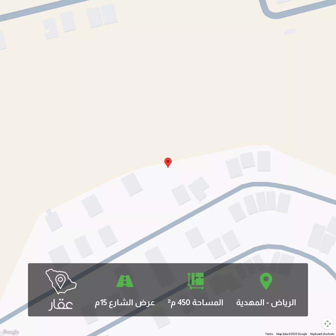 أرض للبيع في شارع أحمد الهواري, حي المهدية, مدينة الرياض, منطقة الرياض 1 صورة