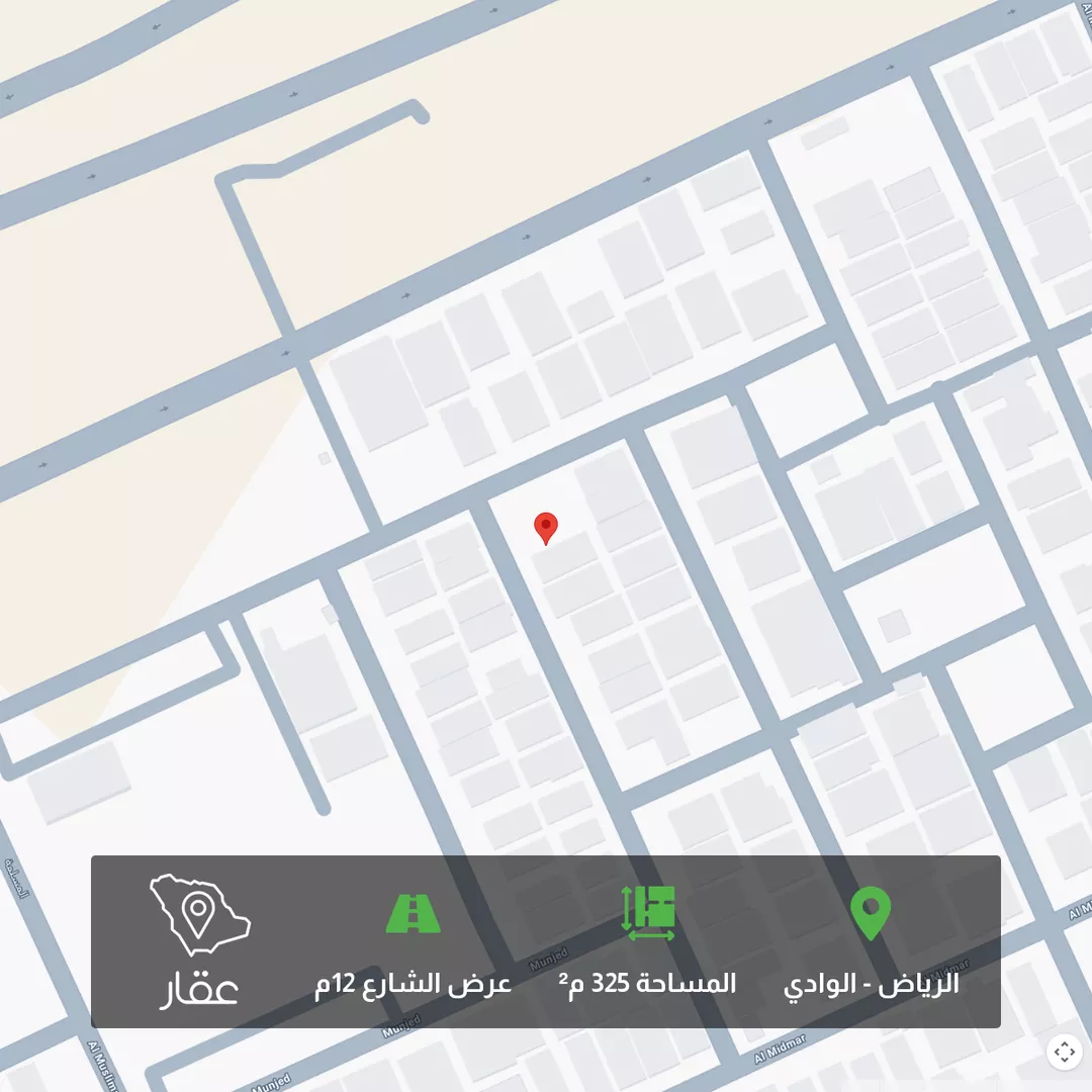 أرض للبيع في شارع معان, حي الوادي, مدينة الرياض, منطقة الرياض 1 صورة