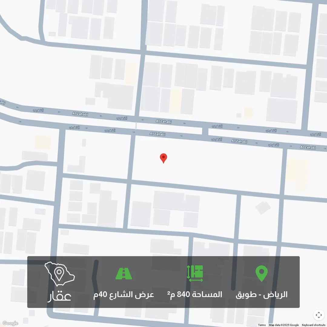 أرض للبيع في شارع الذهبي, حي طويق, مدينة الرياض, منطقة الرياض 1 صورة