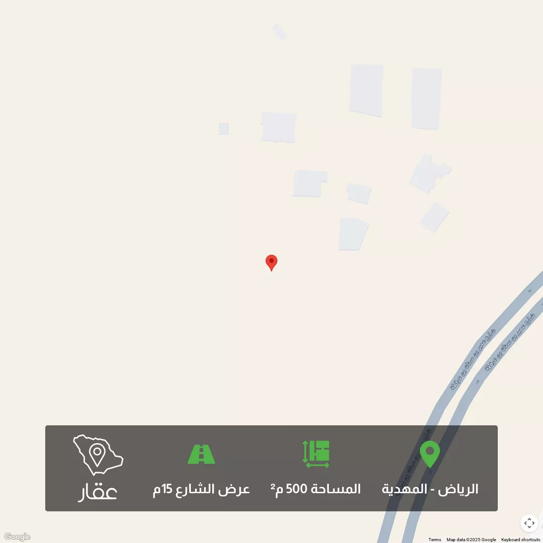 أرض للبيع في شارع الحسن بن ابي طال, حي المهدية, مدينة الرياض, منطقة الرياض 1 صورة