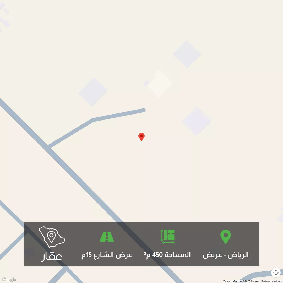 أرض للبيع في حي عريض, مدينة الرياض, منطقة الرياض 1 صورة