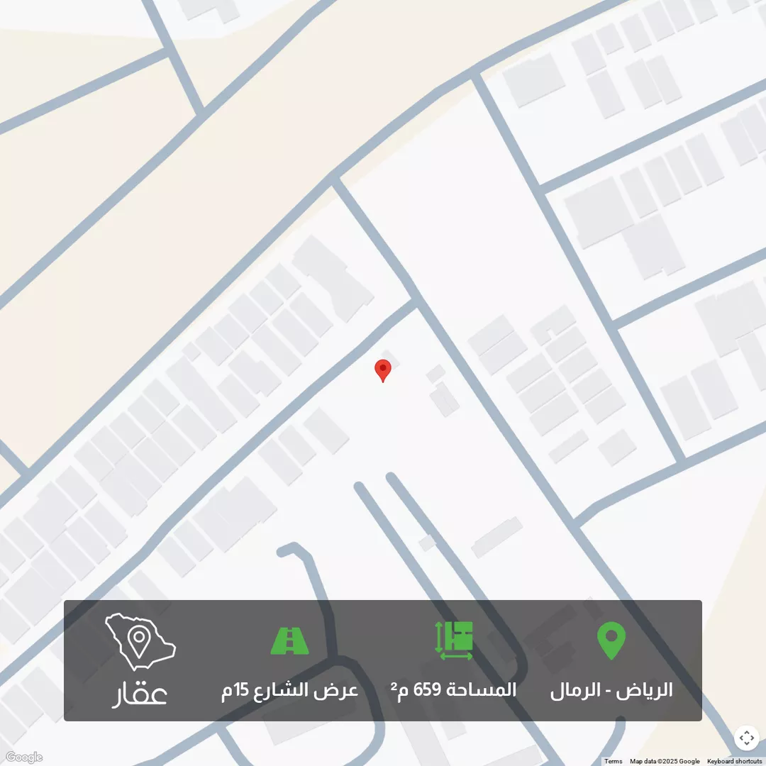 أرض للبيع في شارع محمد بن حمد الشبيلي, حي الرمال, مدينة الرياض, منطقة الرياض 1 صورة