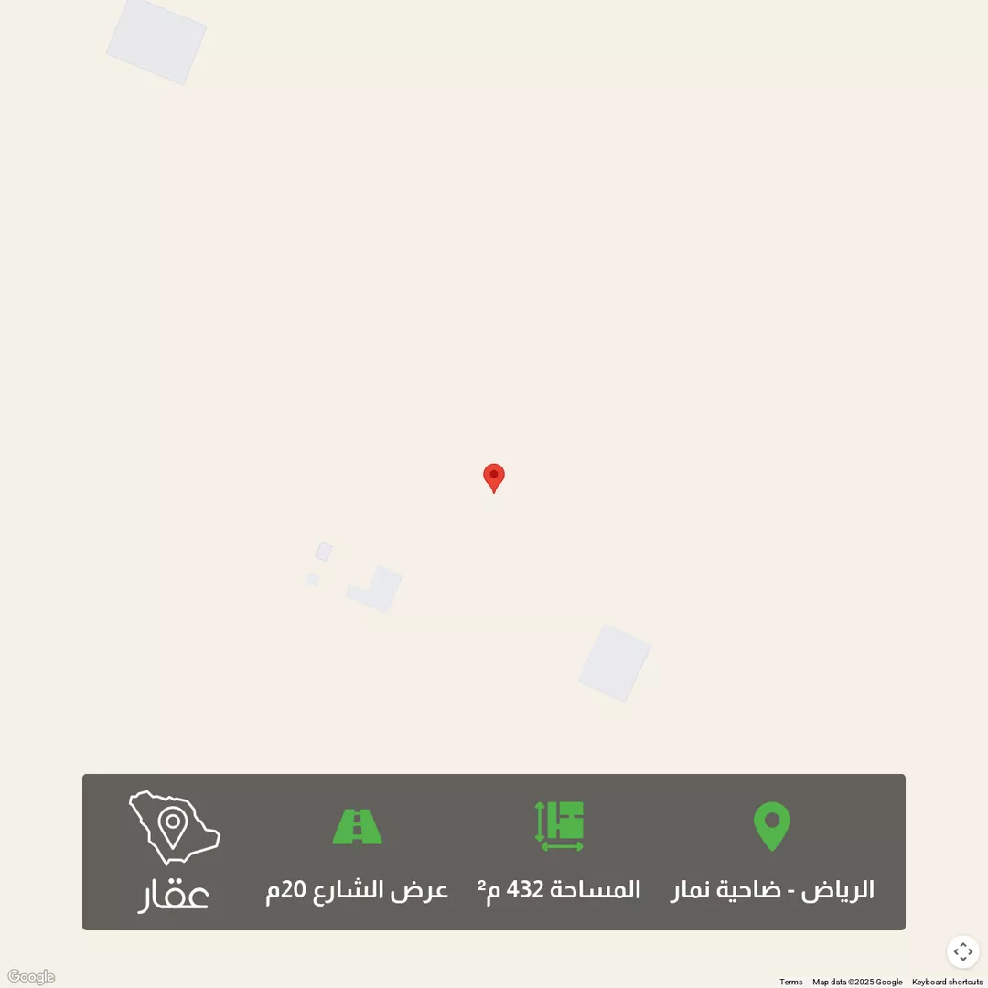 أرض للبيع في شارع عيسى الليثي, حي ضاحية نمار, مدينة الرياض, منطقة الرياض 1 صورة