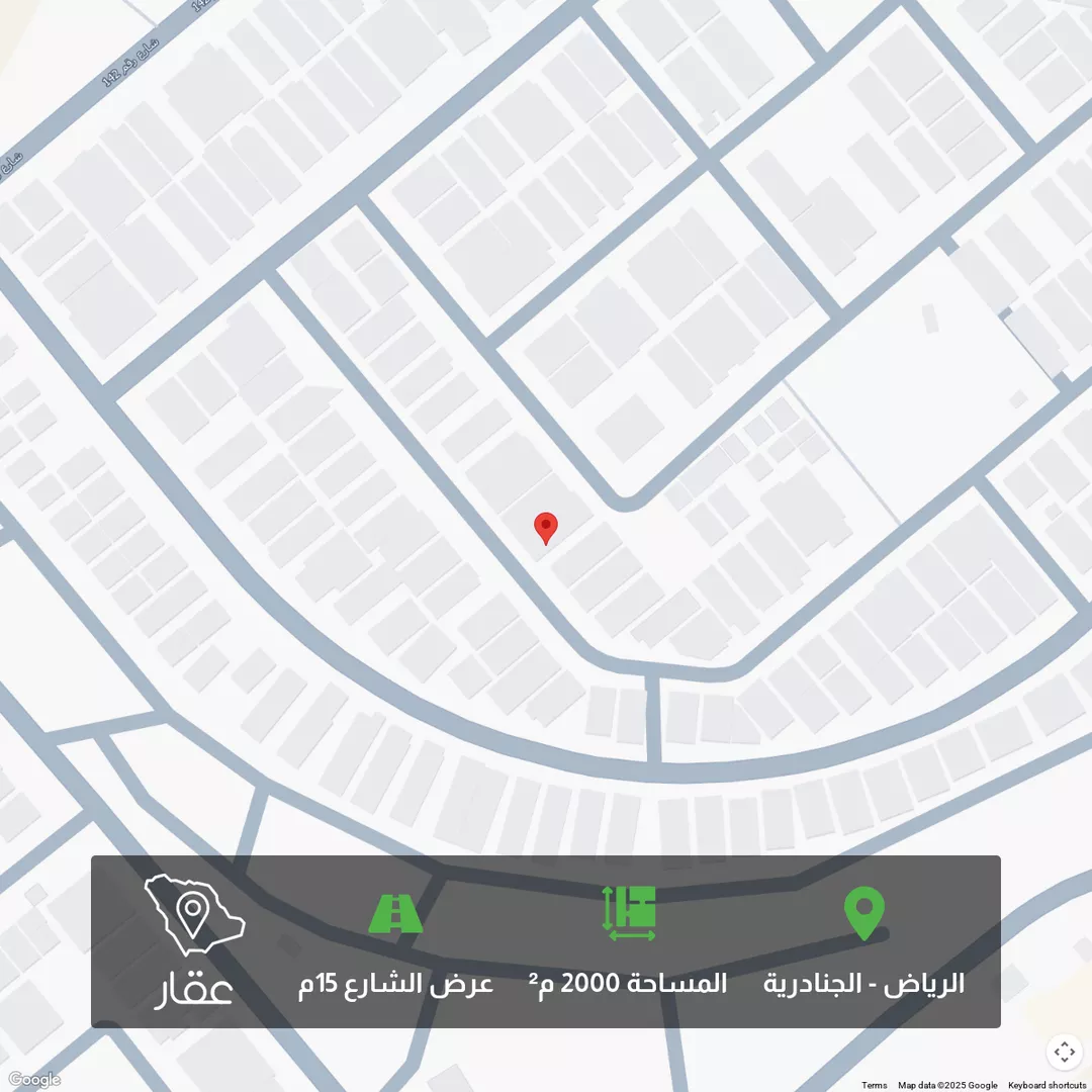 أرض للبيع في شارع رقم 109, حي الجنادرية, مدينة الرياض, منطقة الرياض 1 صورة