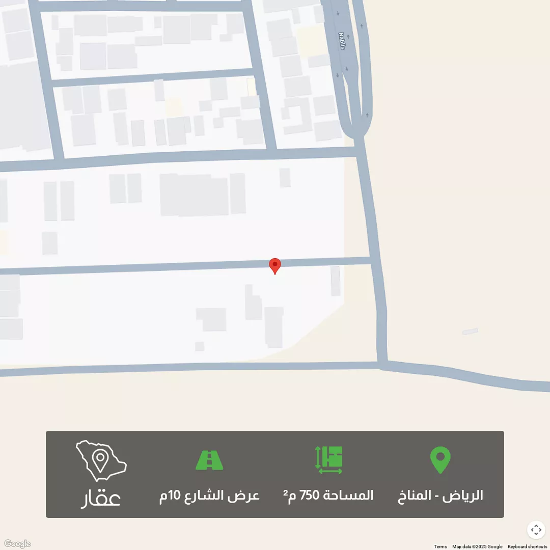 أرض للبيع في شارع عبدالله أبي الخير, حي المناخ, مدينة الرياض, منطقة الرياض 1 صورة