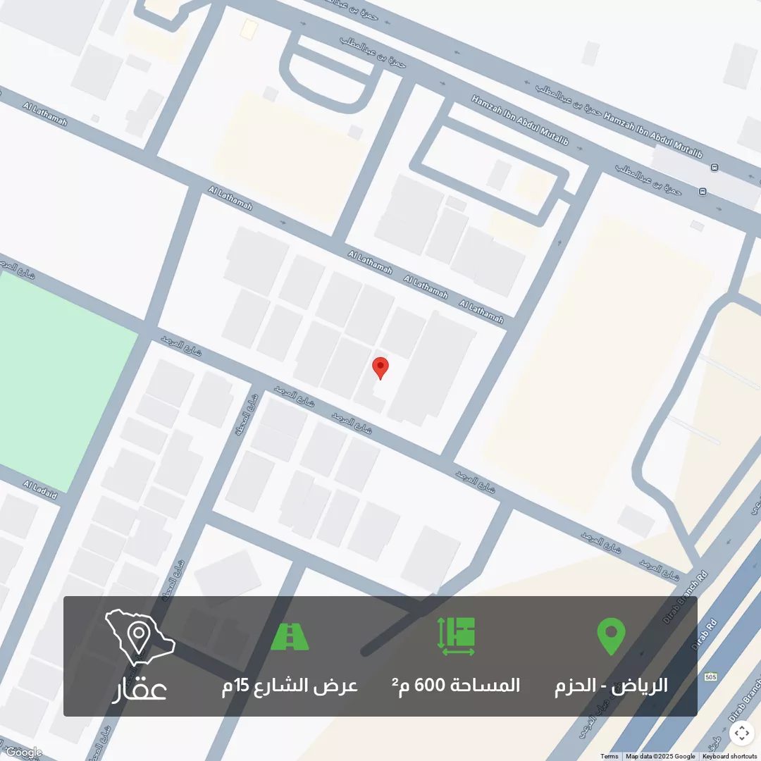 أرض للبيع في شارع المرصد, حي الحزم, مدينة الرياض, منطقة الرياض 1 صورة