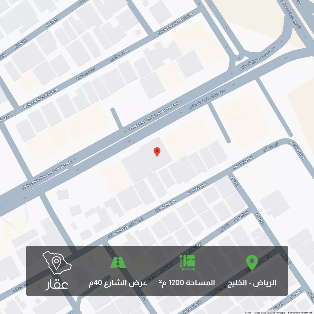 أرض للبيع في شارع الامام محمد اسماعيل الصنفاني, حي الخليج, مدينة الرياض, منطقة الرياض 1 صورة