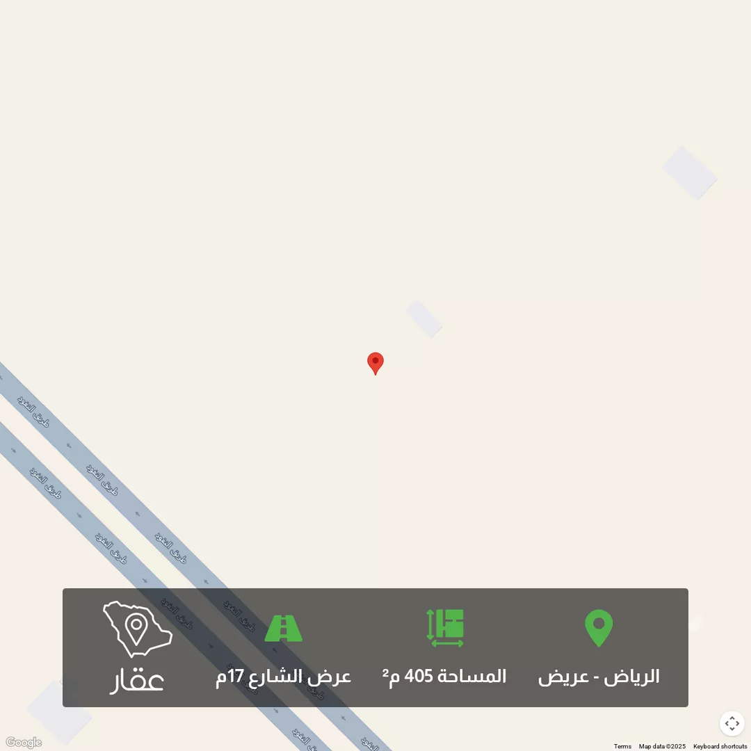 أرض للبيع في شارع النفوذ, حي عريض, مدينة الرياض, منطقة الرياض 1 صورة