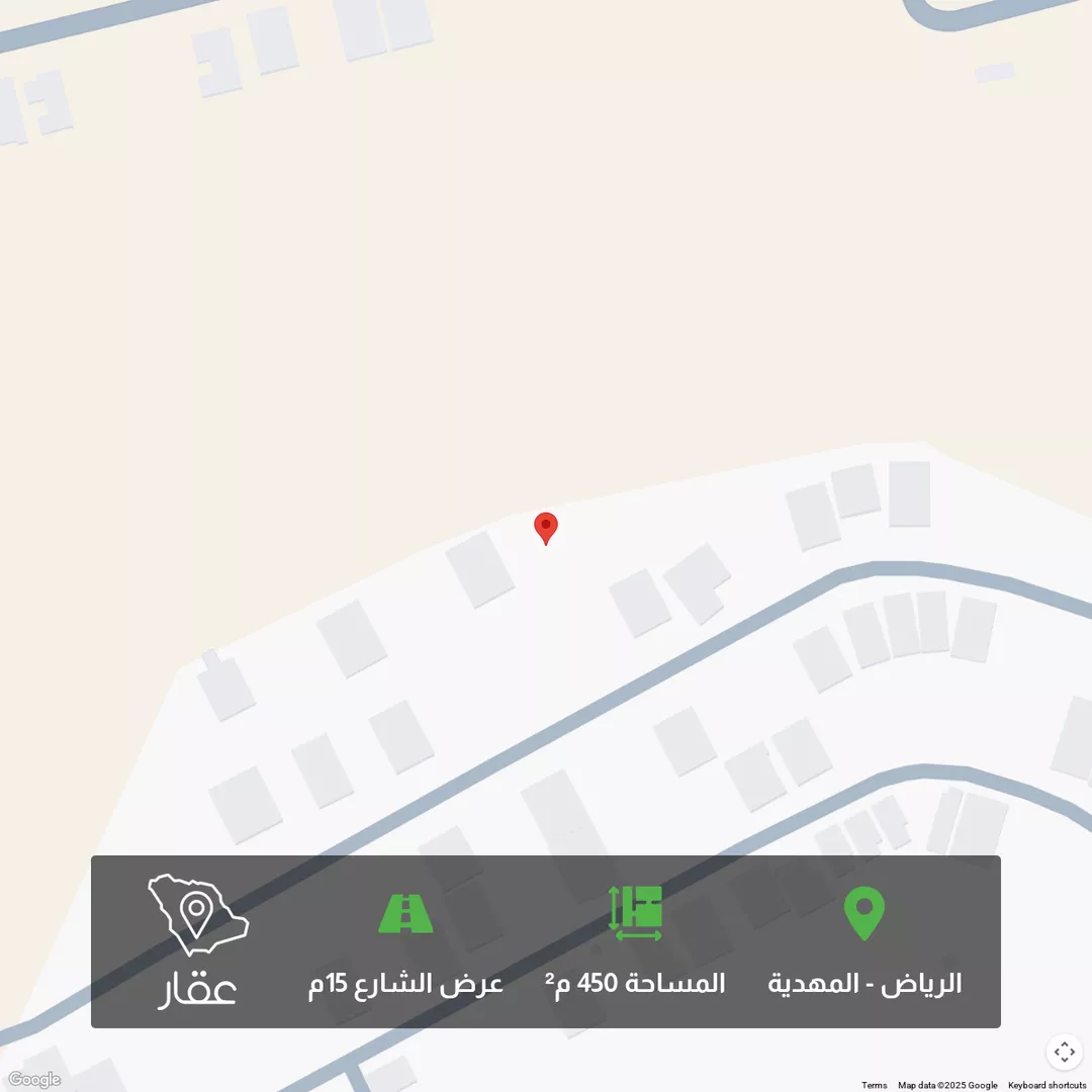 أرض للبيع في شارع أحمد الهواري, حي المهدية, مدينة الرياض, منطقة الرياض 1 صورة