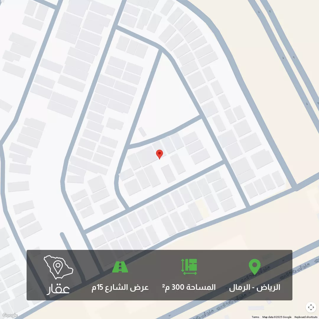 أرض للبيع في شارع علي الرماني, حي الرمال, مدينة الرياض, منطقة الرياض 1 صورة