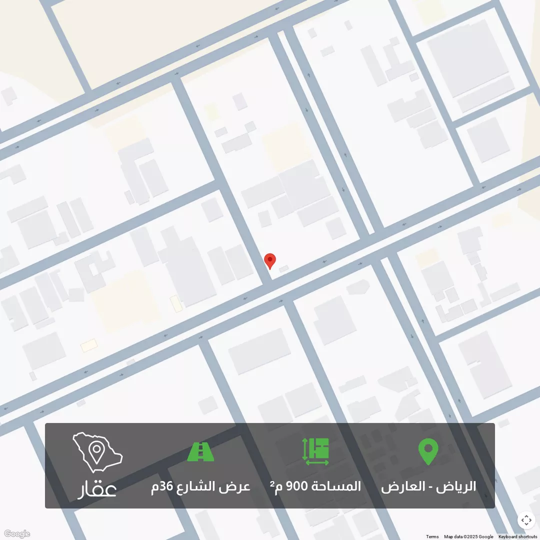 أرض للبيع في شارع الحارث, حي العارض, مدينة الرياض, منطقة الرياض 1 صورة
