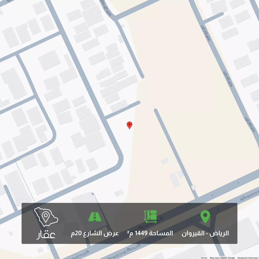 أرض للبيع في شارع محمد بن سحمي, حي القيروان, مدينة الرياض, منطقة الرياض 1 صورة