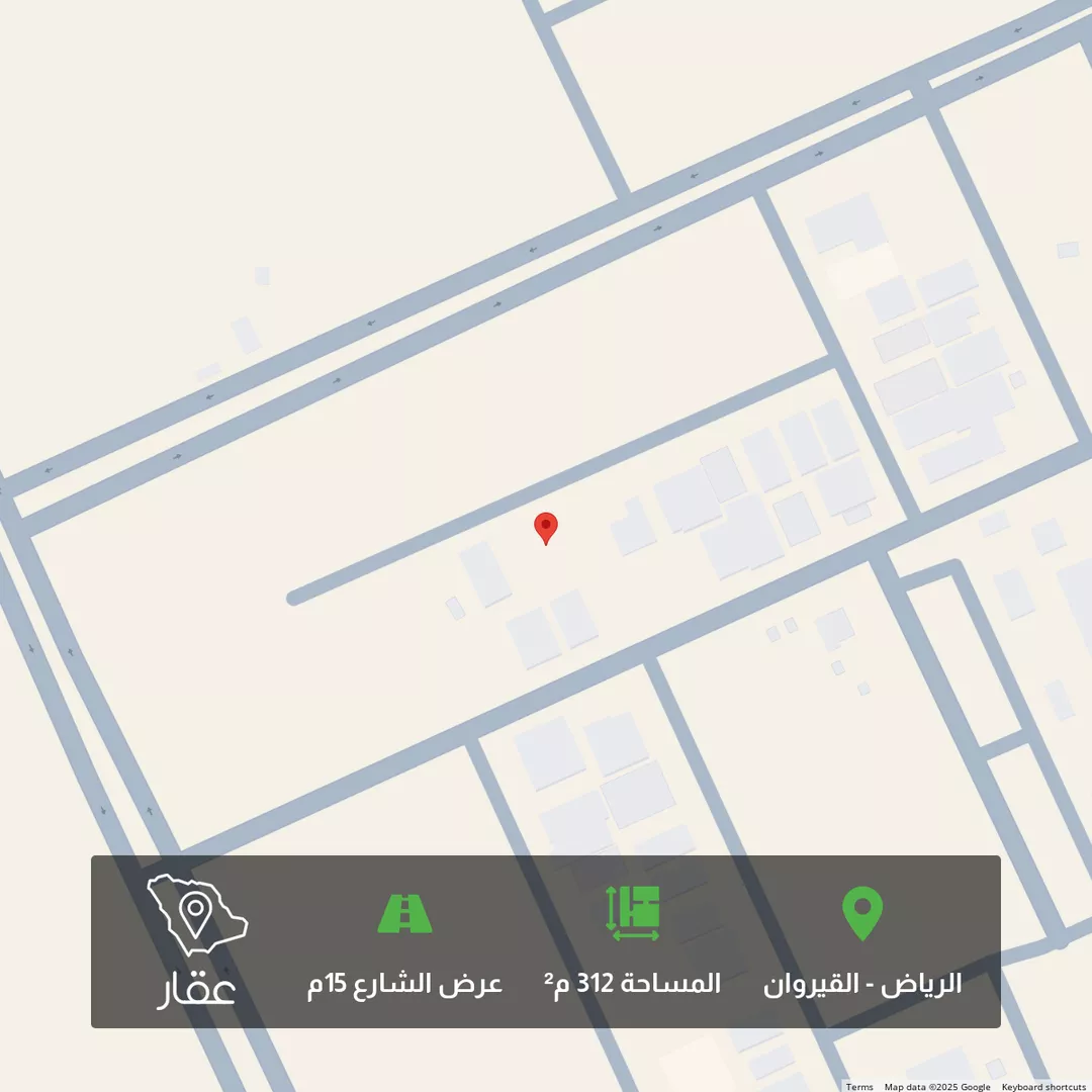 أرض للبيع في شارع عيسى رواس, حي القيروان, مدينة الرياض, منطقة الرياض 1 صورة