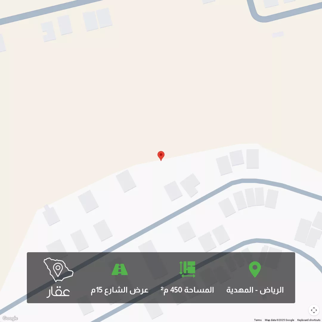 أرض للبيع في شارع أحمد الهواري, حي المهدية, مدينة الرياض, منطقة الرياض 1 صورة