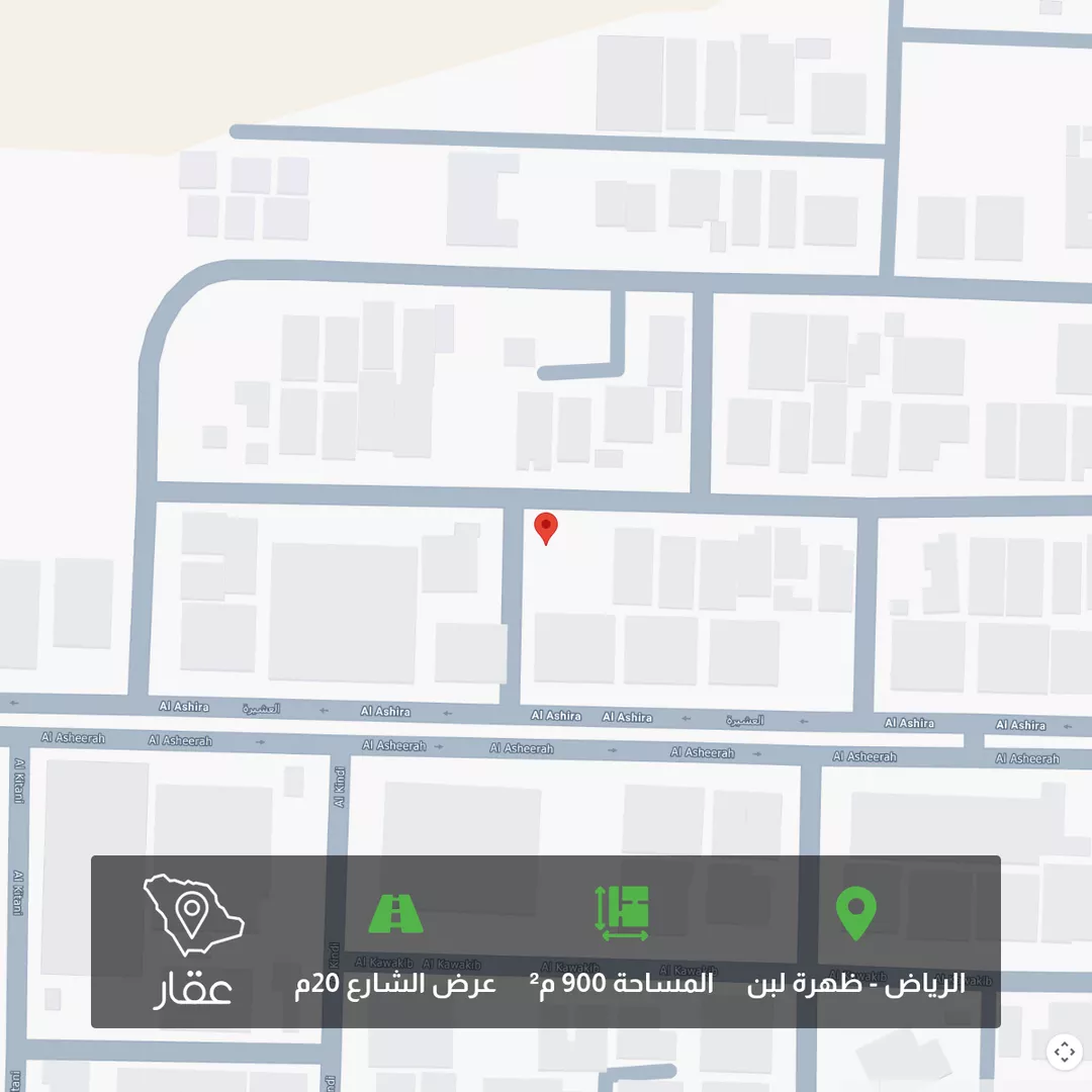 أرض للبيع في شارع الكرا, حي ظهرة لبن, مدينة الرياض, منطقة الرياض 1 صورة