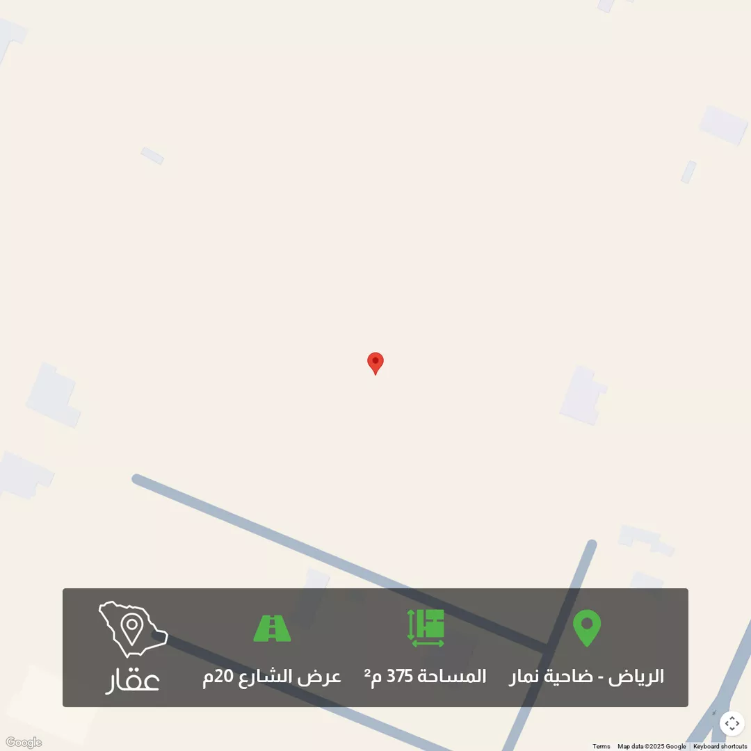 أرض للبيع في حي ضاحية نمار, مدينة الرياض, منطقة الرياض 1 صورة