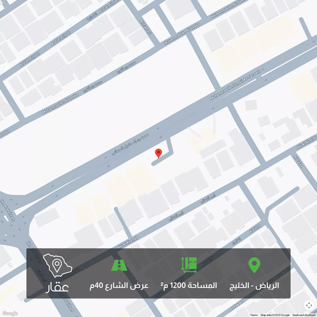 أرض للبيع في شارع الامام محمد اسماعيل الصنفاني, حي الخليج, مدينة الرياض, منطقة الرياض 1 صورة