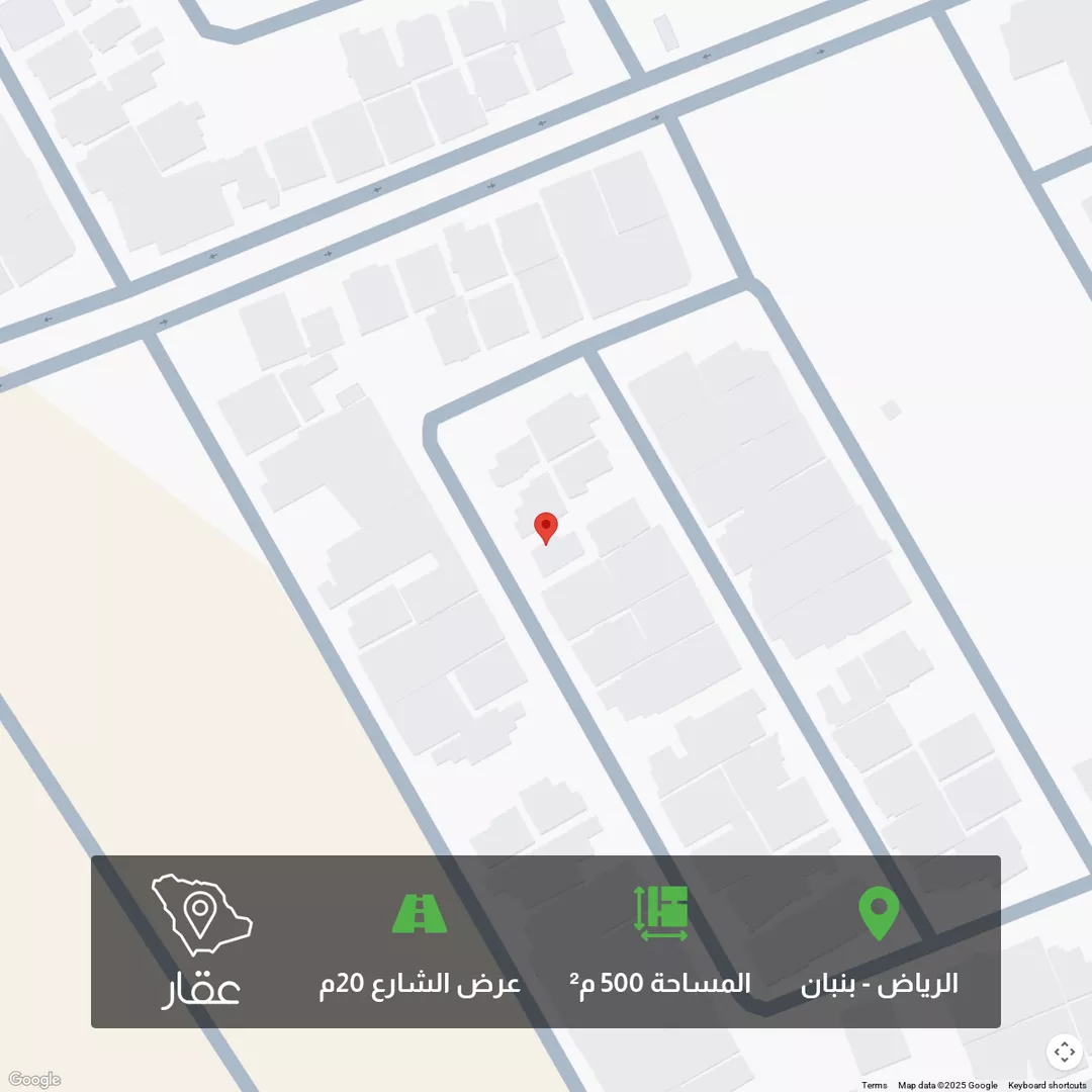 أرض للبيع في شارع عقرباء 228, حي عقرباء, مدينة امارة منطقة الرياض - الجبيله, منطقة الرياض 1 صورة