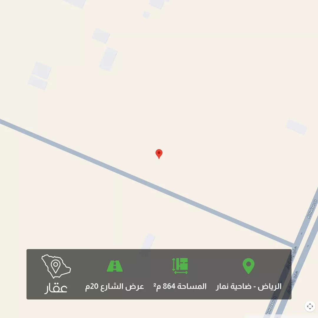 أرض للبيع في شارع وادي فاطمه, حي ضاحية نمار, مدينة الرياض, منطقة الرياض 1 صورة