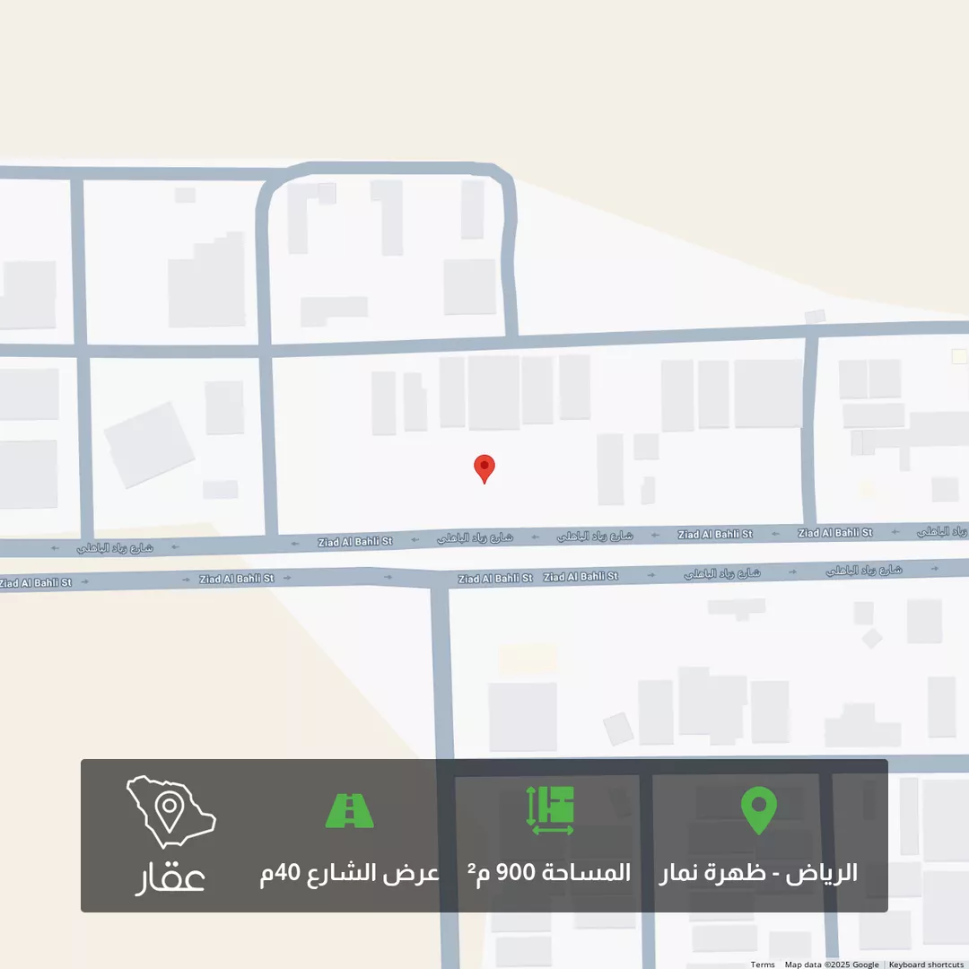أرض للبيع في شارع زياد الباهلي, حي العوالي, مدينة الرياض, منطقة الرياض 1 صورة