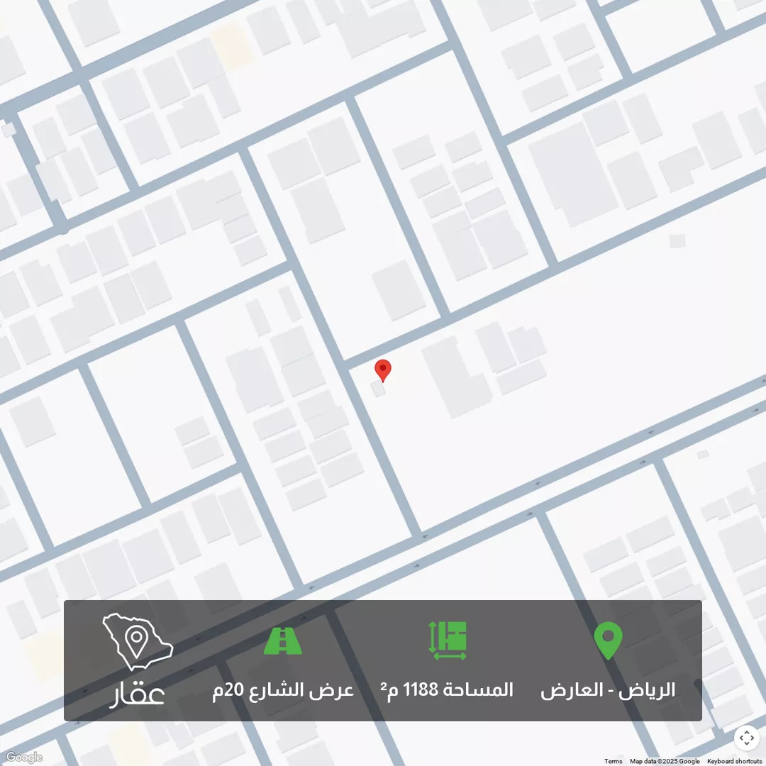 أرض للبيع في شارع ابن اللحام الحنبلي, حي العارض, مدينة الرياض, منطقة الرياض 1 صورة