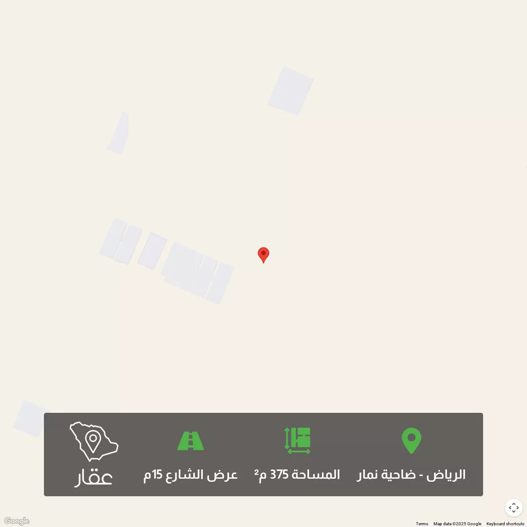أرض للبيع في شارع بدون, حي ضاحية نمار, مدينة الرياض, منطقة الرياض 1 صورة