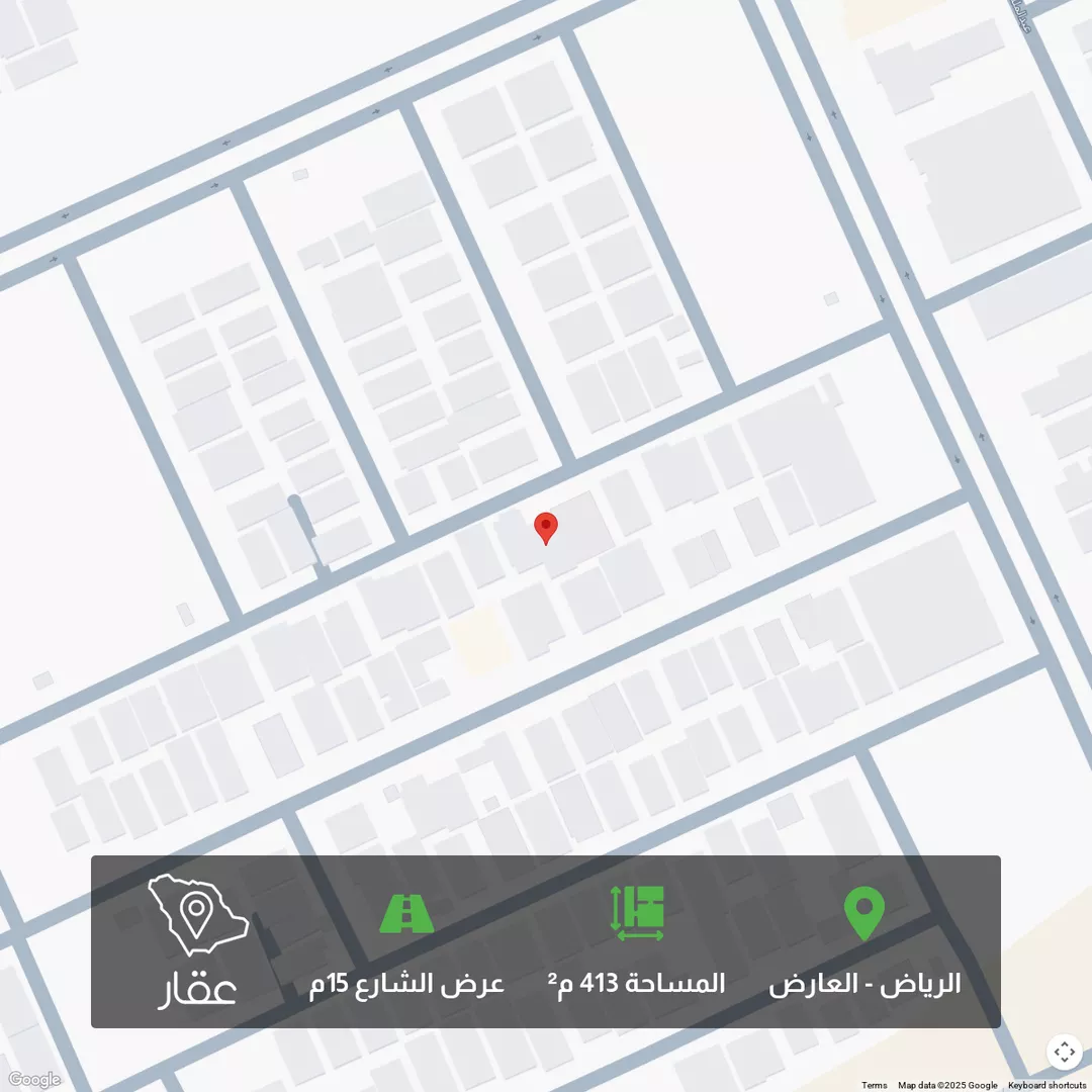 أرض للبيع في شارع أبي عبدالله الجيلاني, حي العارض, مدينة الرياض, منطقة الرياض 1 صورة