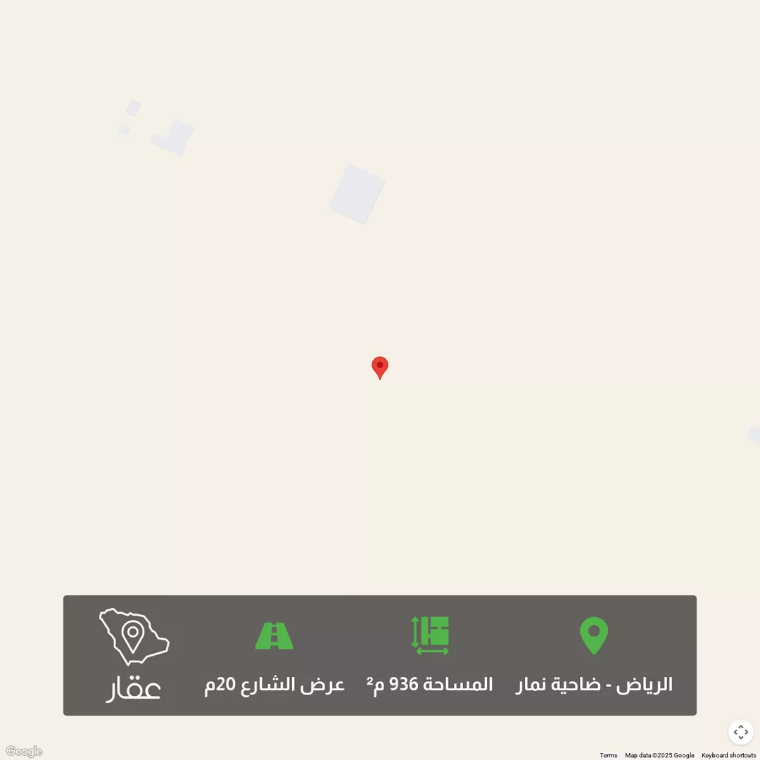 أرض للبيع في شارع شارع عرض 20, حي ضاحية نمار, مدينة الرياض, منطقة الرياض 1 صورة