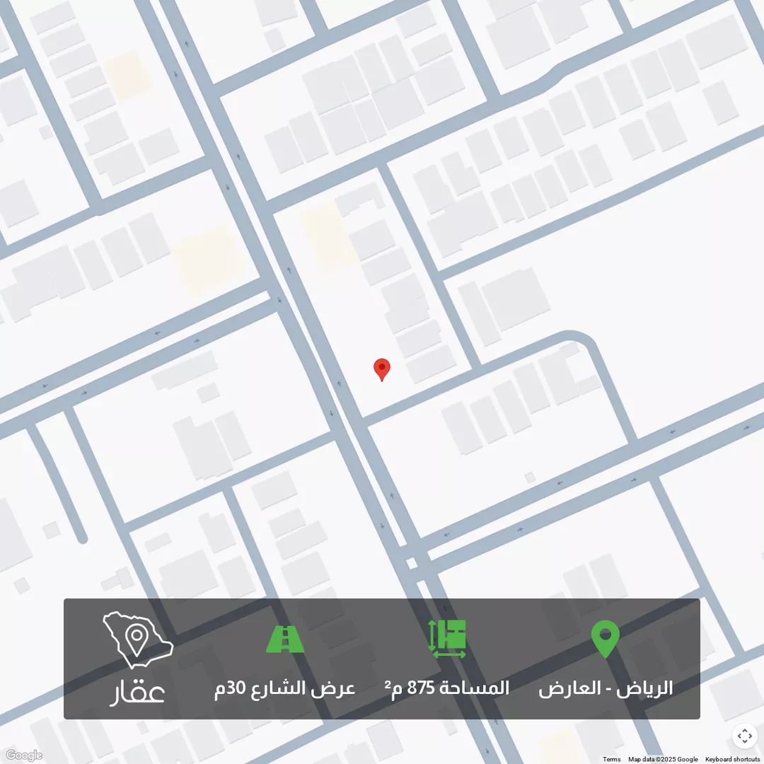 أرض للبيع في شارع نعيم بن عبدالله ، حي العارض ، الرياض ، منطقة الرياض 1 صورة