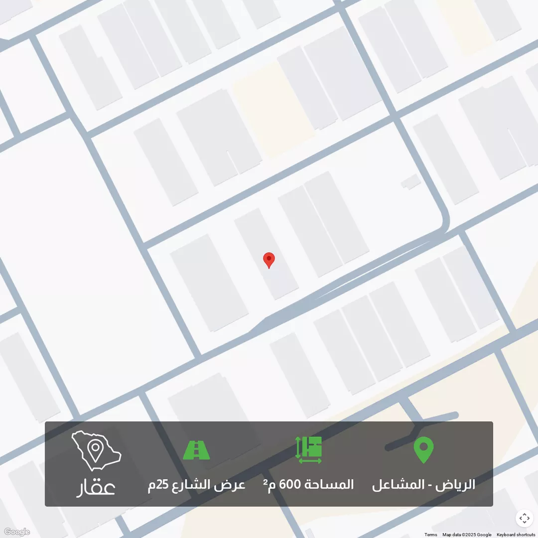 أرض للبيع في شارع وادي مثلة, حي المشاعل, مدينة الرياض, منطقة الرياض 1 صورة