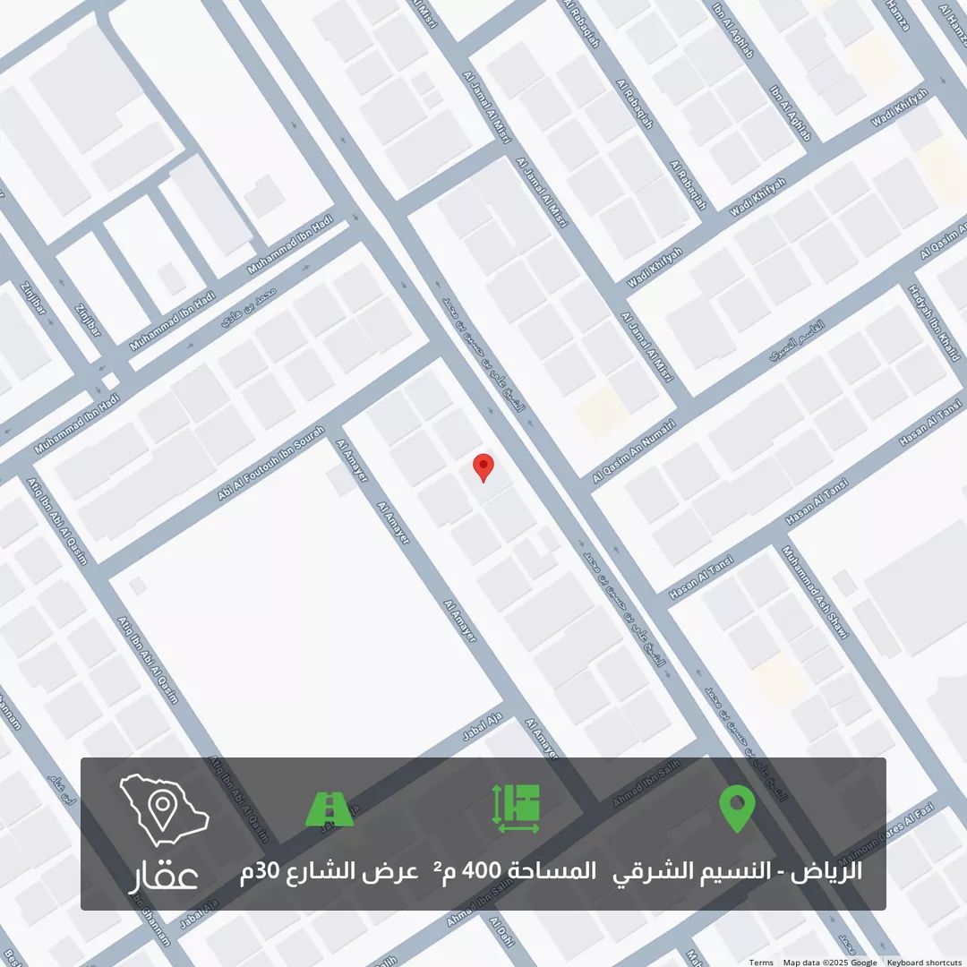 أرض للبيع في شارع الشيخ علي بن حسين بن محمد, حي النسيم الشرقي, مدينة الرياض, منطقة الرياض 1 صورة