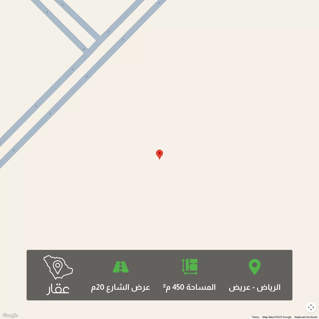 أرض للبيع في حي عريض, مدينة الرياض, منطقة الرياض 1 صورة