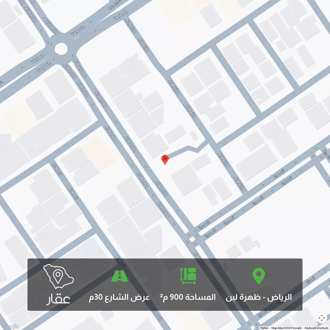 أرض للبيع في حي ظهرة لبن ، الرياض ، منطقة الرياض 1 صورة